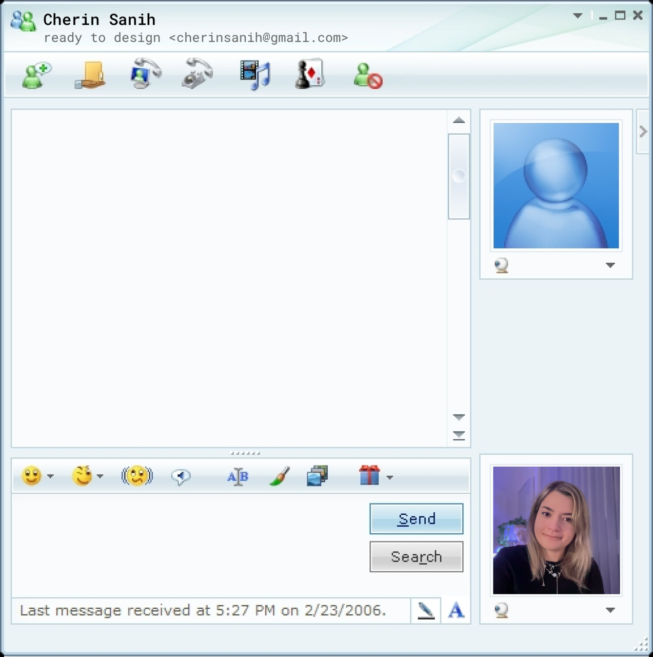 Cherin Sanih — MSN Messenger