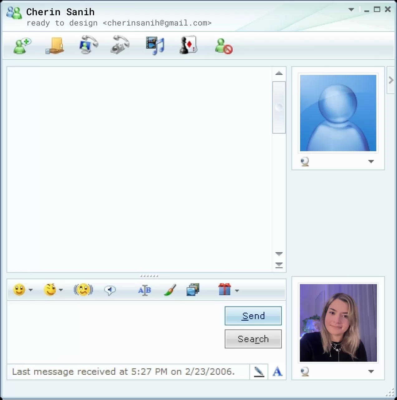 Cherin Sanih — MSN Messenger